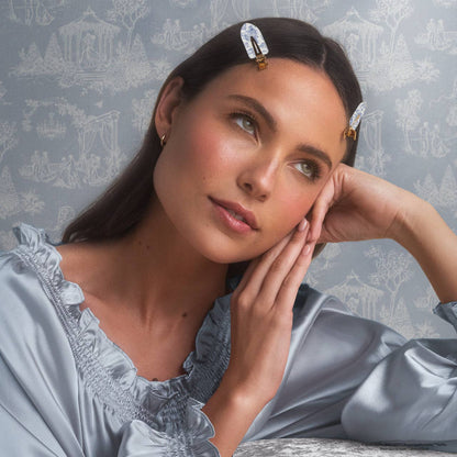 KITSCH - Bridgerton x Kitsch Creaseless Clips - Toile in Bloom