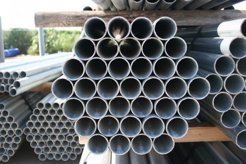 3" x .110 x 9' CR20 Commercial Galvanized Pipe for Chain Link Fences