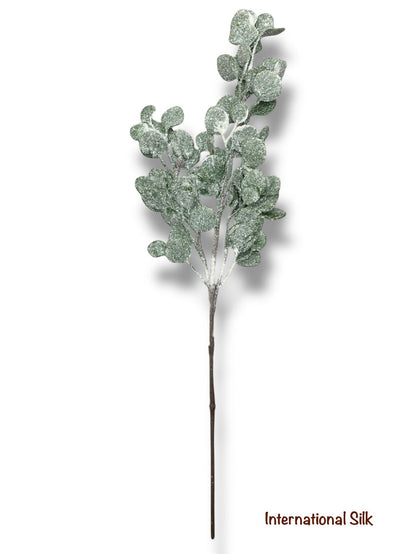 30.5'' Eucalyptus with Glitter Snow ( 195052-GN/WH )