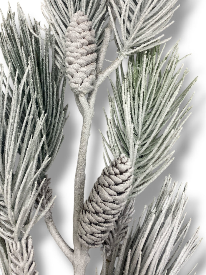 38.5'' Snow Pine Spray ( 195273-WH/GR )