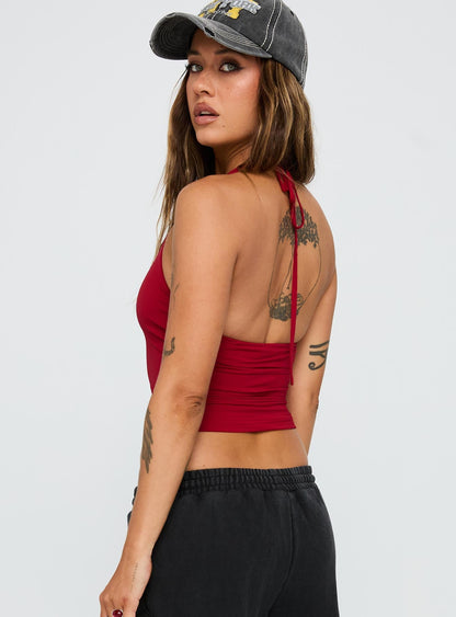 Ezekiel Nylon Top Red