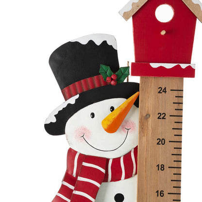 40"H Snowman Snow Gauge Yard Stake or Wall Décor (2 Functions)