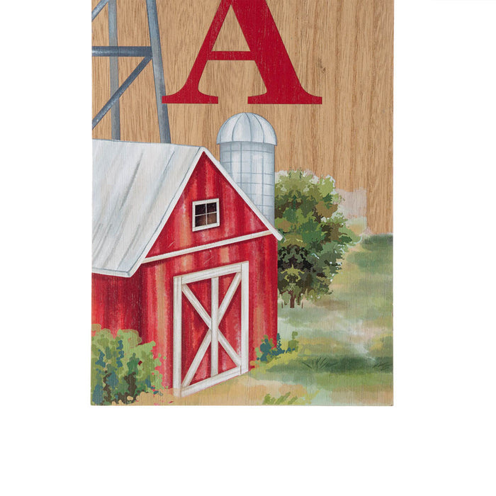 42"H God Bless America Wooden Porch Board Sign