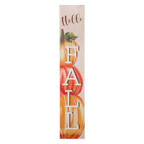 42"H "Hello FALL" Wooden Porch Sign Decor