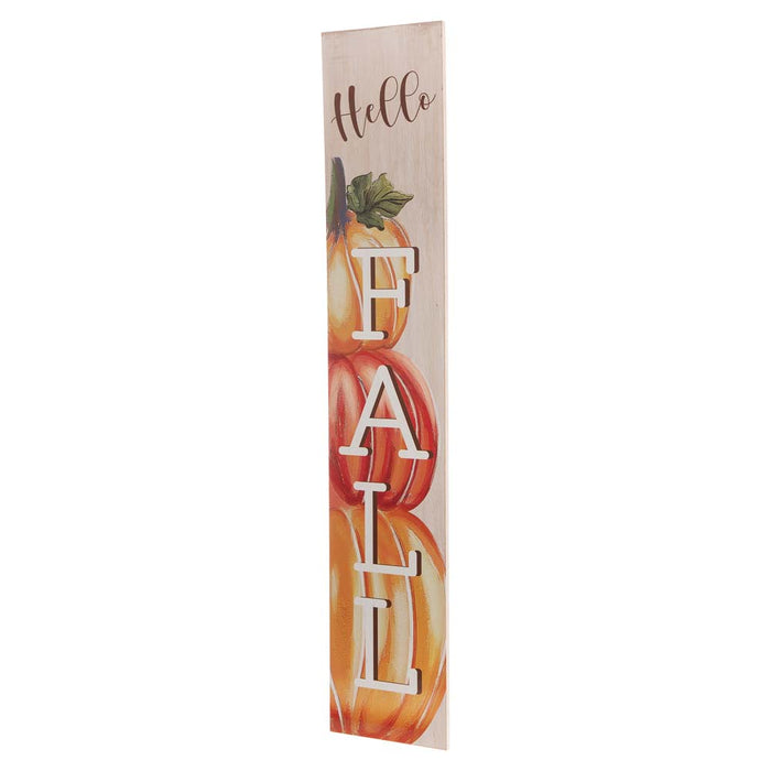 42"H "Hello FALL" Wooden Porch Sign Decor