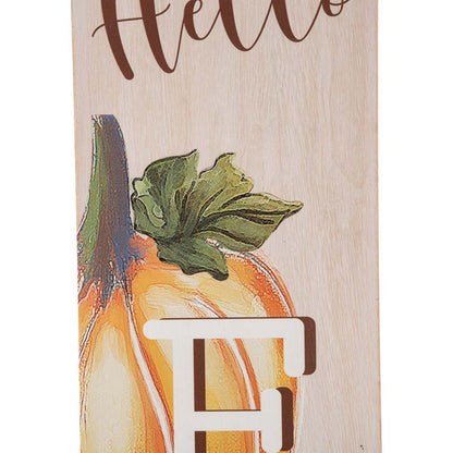 42"H "Hello FALL" Wooden Porch Sign Decor
