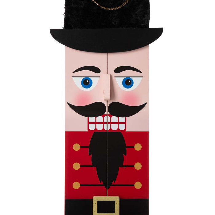 42"H Wooden Nutcracker "PEACE" Porch Sign Board
