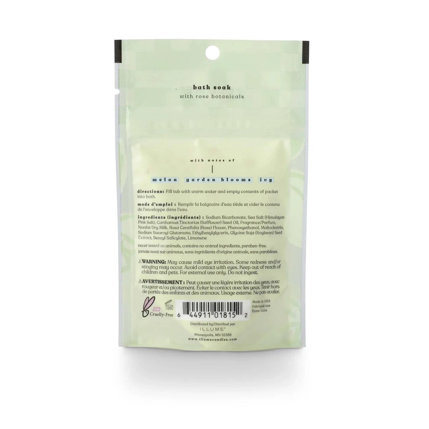 ILLUME - Bath Soak With Rose Botanicals - Summer Vine