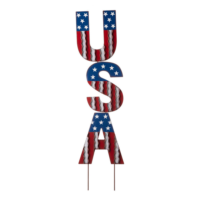 46"H USA Metal Vertical/Horizontal Yard Stake