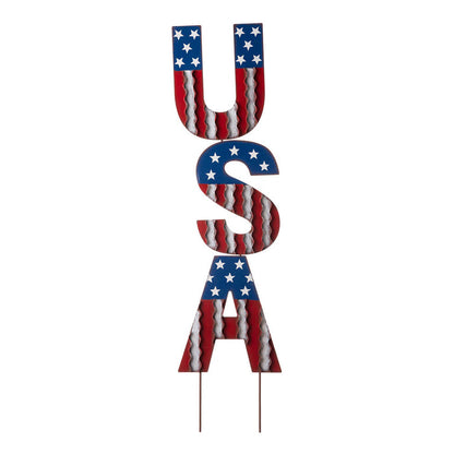 46"H USA Metal Vertical/Horizontal Yard Stake