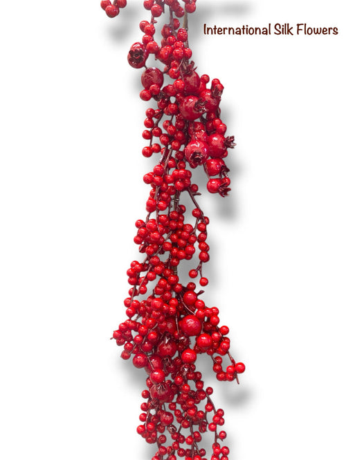 5' Mixed Berry Garland ( 143109-RED )
