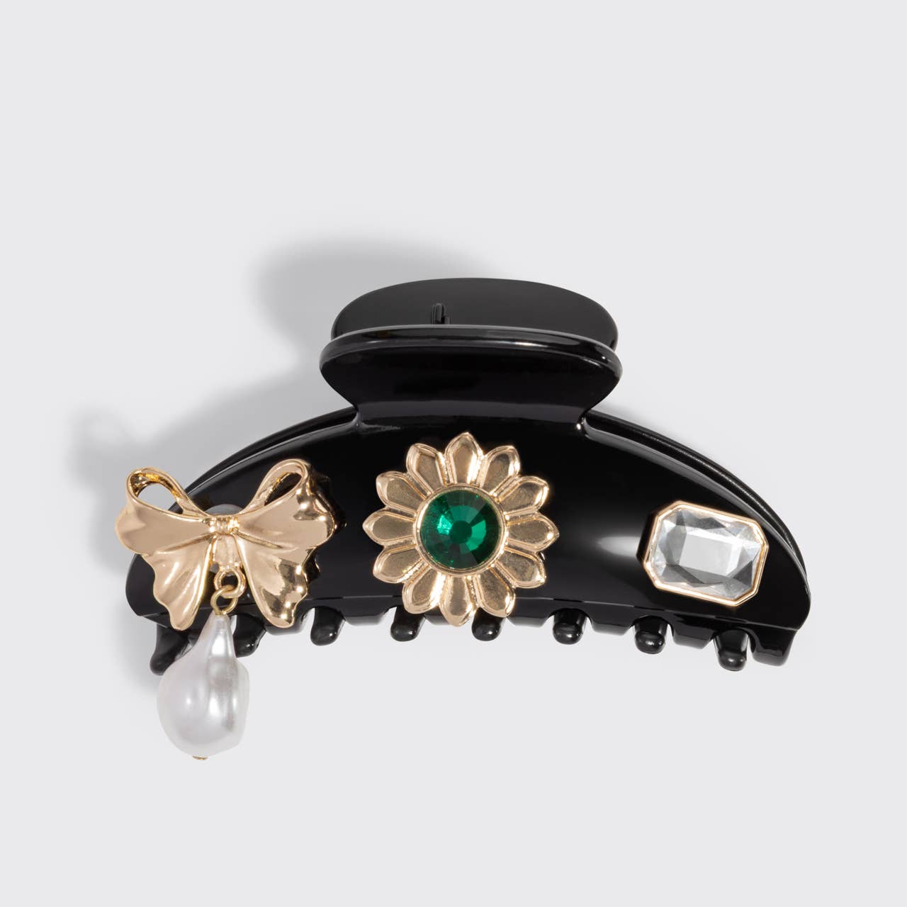 KITSCH - KitschPop™️ Curved Claw Clip 7pc Set Vintage - Black