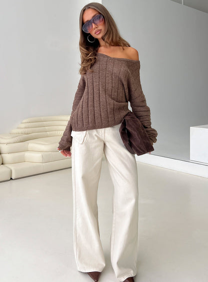 Main Thing Knit Sweater Mocha