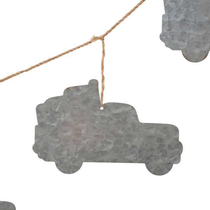 72"L Patriotic Galvanized Truck Garland