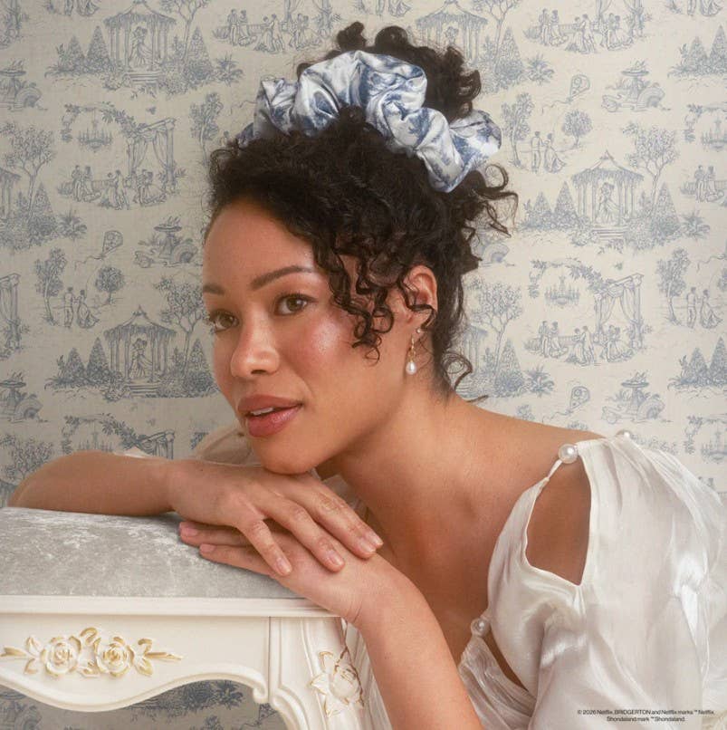 KITSCH - Bridgerton x Kitsch Satin Pillow Scrunchies® - Toile in Bloom