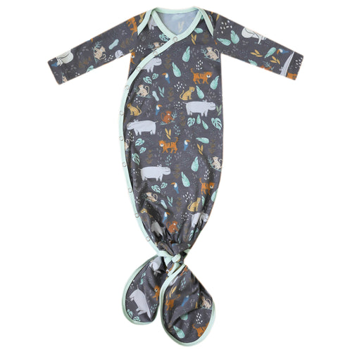 Newborn Knotted Gown - Bengal