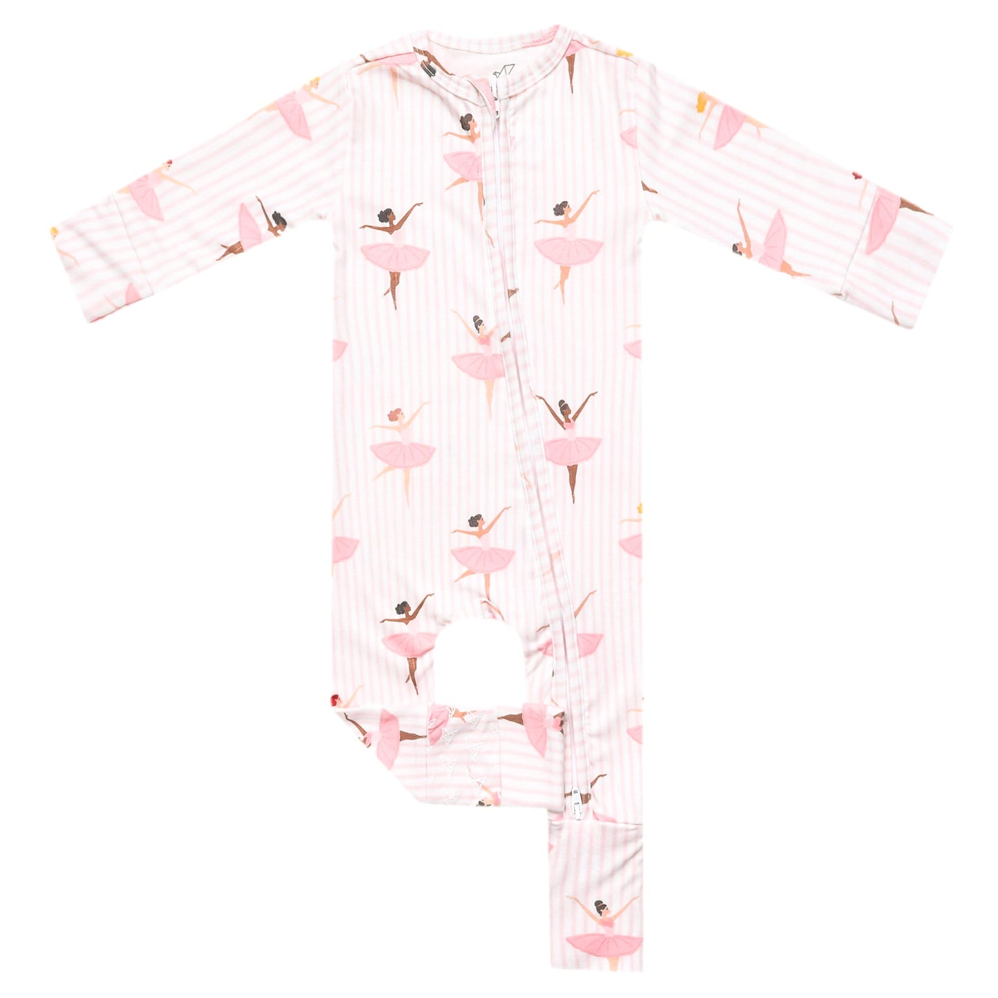 Convertible Zip-Up Footie Pajama - Katerina