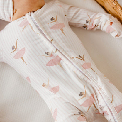 Convertible Zip-Up Footie Pajama - Katerina