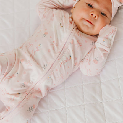 Convertible Zip-Up Footie Pajama - Adelia