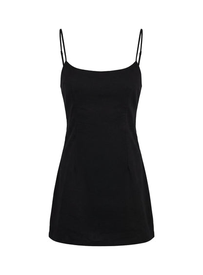 Yumiko Scoop Romper Black