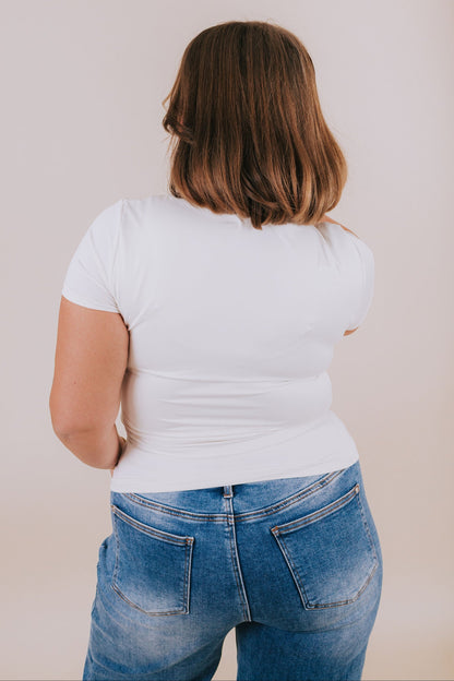 PLUS SIZE - Pure Ivory Top