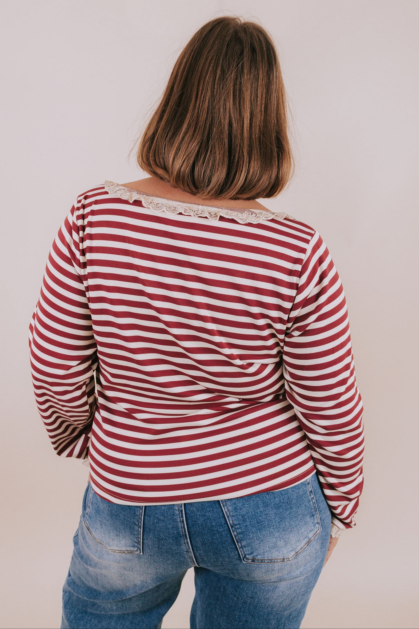 PLUS SIZE - Burgundy Kiss Top