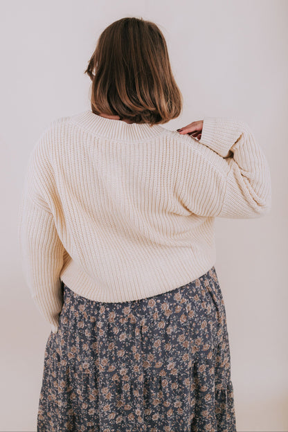 PLUS SIZE - Cappuccino Cloud Sweater