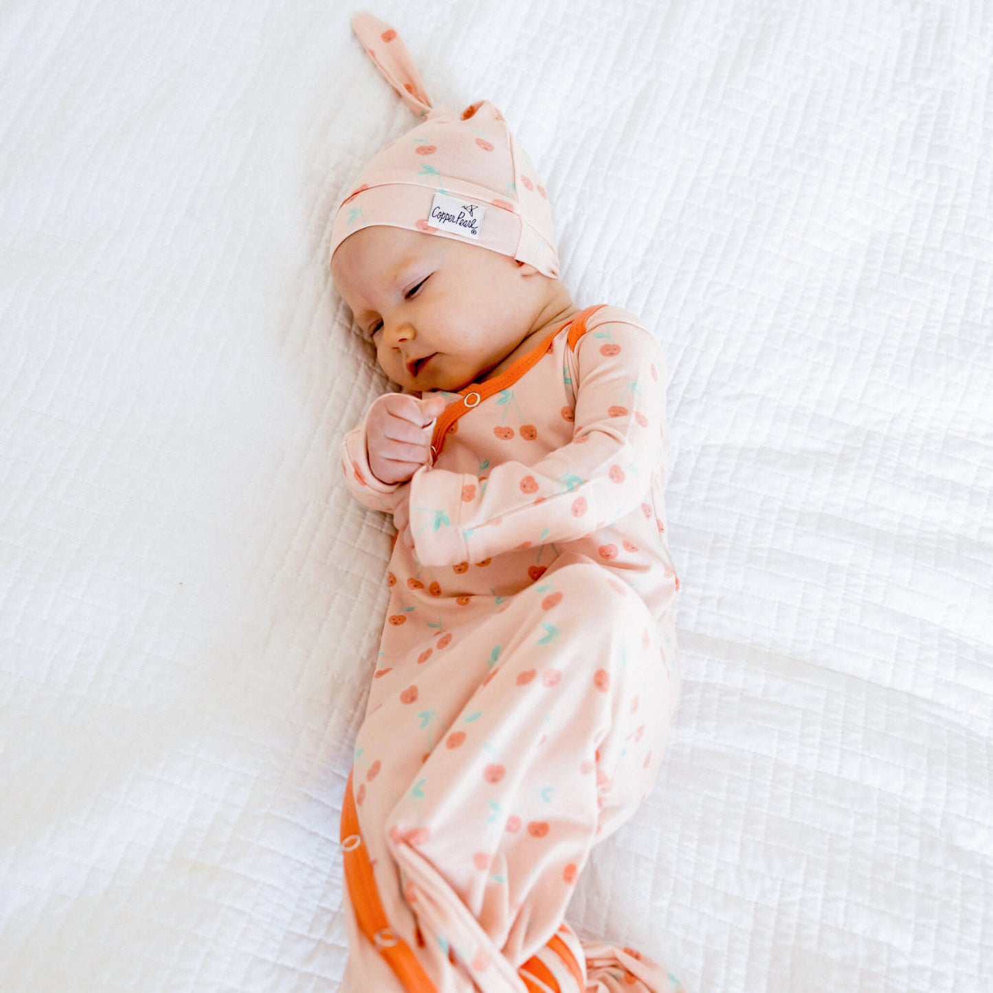 Newborn Knotted Gown - Cheery