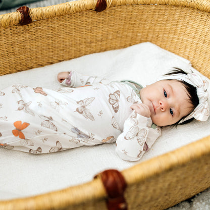 Newborn Knotted Gown - Luna