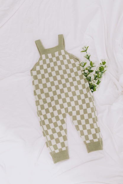 BABY - Checkmate Baby Knit Overalls