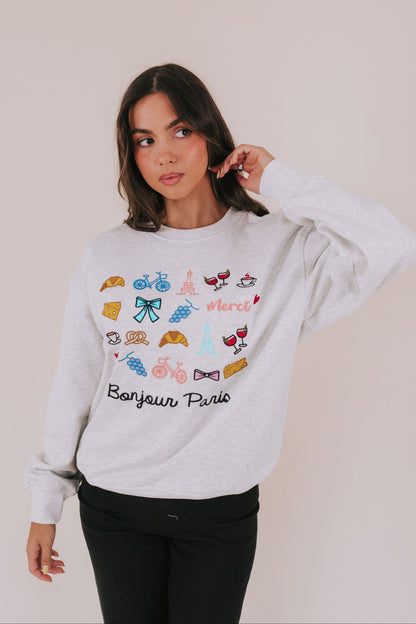 Bonjour Paris Sweatshirt