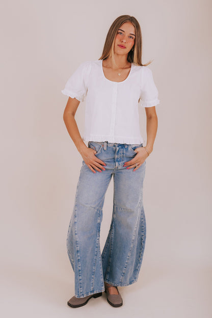 FREE PEOPLE - Eden High Slouchy Jeans