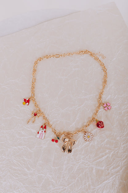 Princess Peach Charm Necklace - 2 Colors!