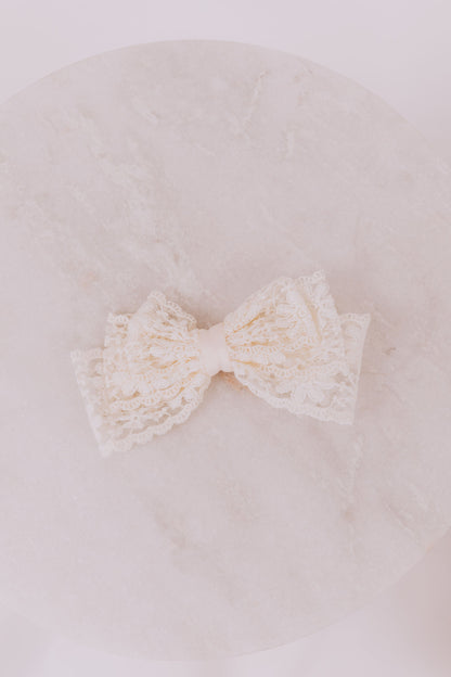Lace Petals Bow - 2 Colors!