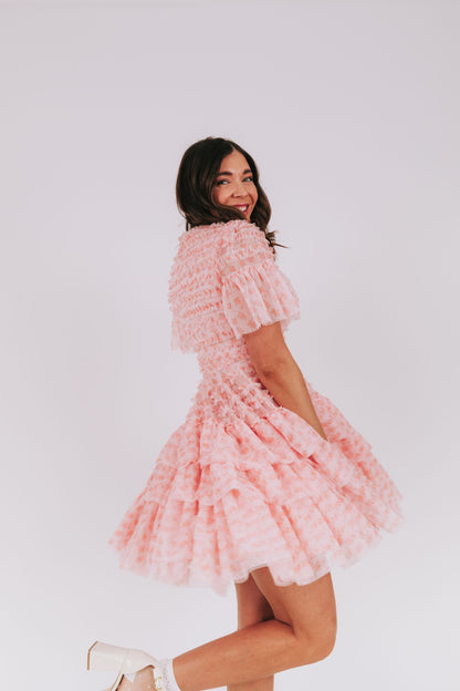 EXCLUSIVE - Cherry Blossom Ripple Dress