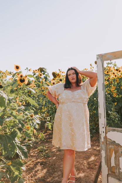 PLUS SIZE - Golden Sunrise Dress