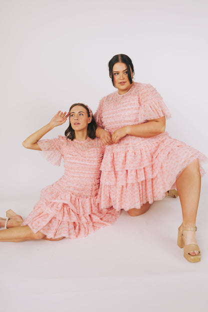 EXCLUSIVE - Cherry Blossom Ripple Dress