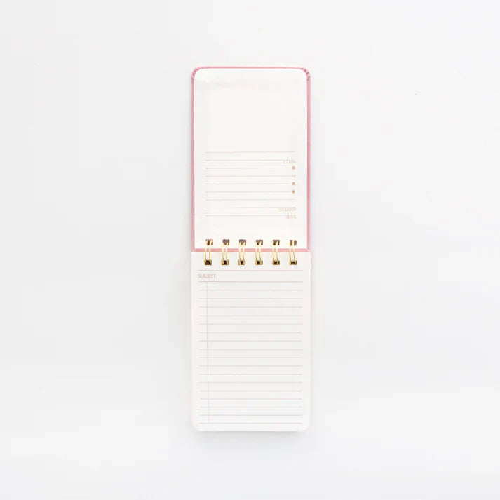 DESIGNWORKS INC - Suede Cloth Covered Notepad - Radiant Rainbow