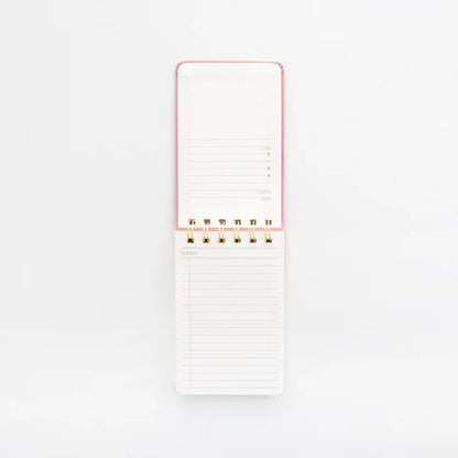 DESIGNWORKS INC - Suede Cloth Covered Notepad - Radiant Rainbow
