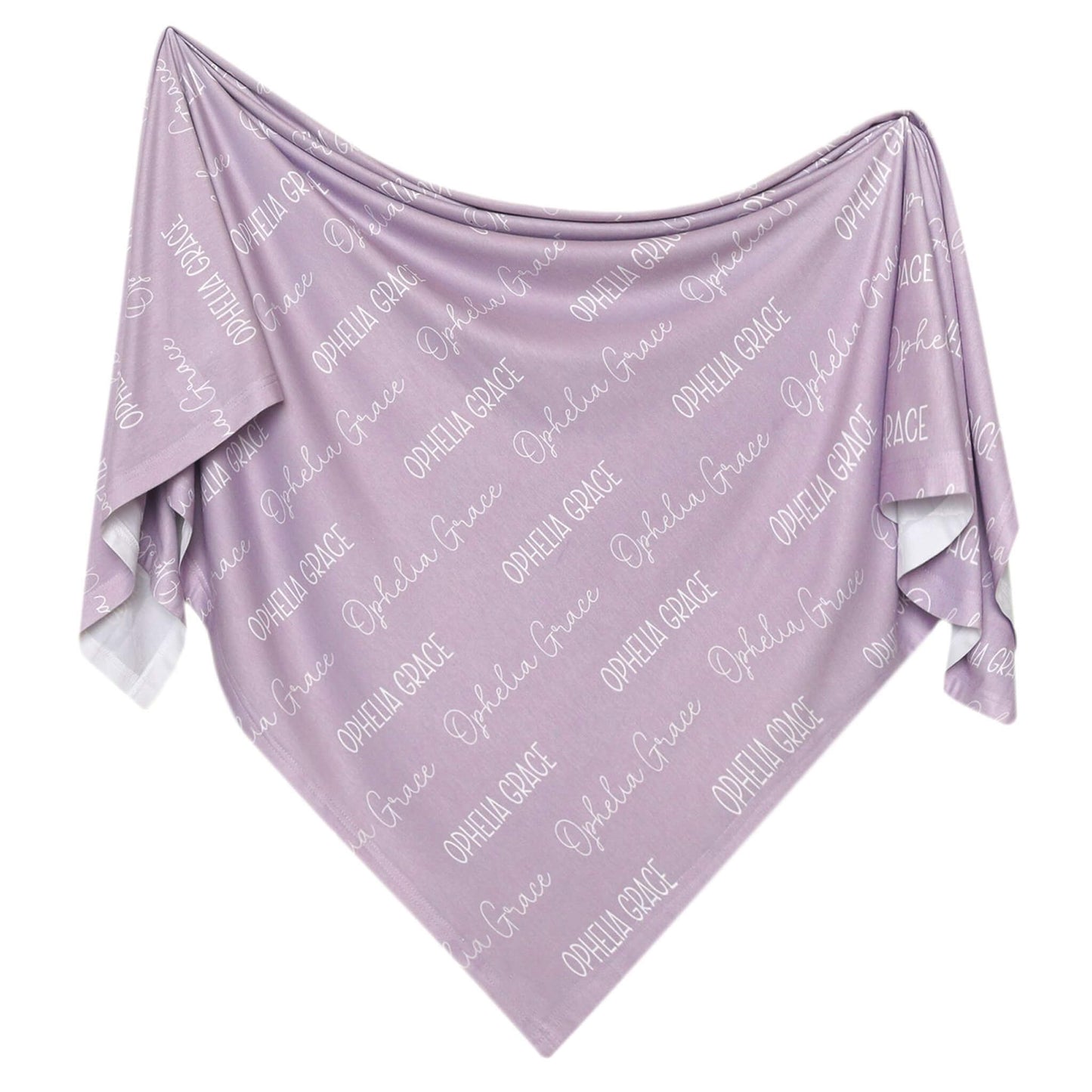 Personalized Baby Name Swaddle Blanket - Lily