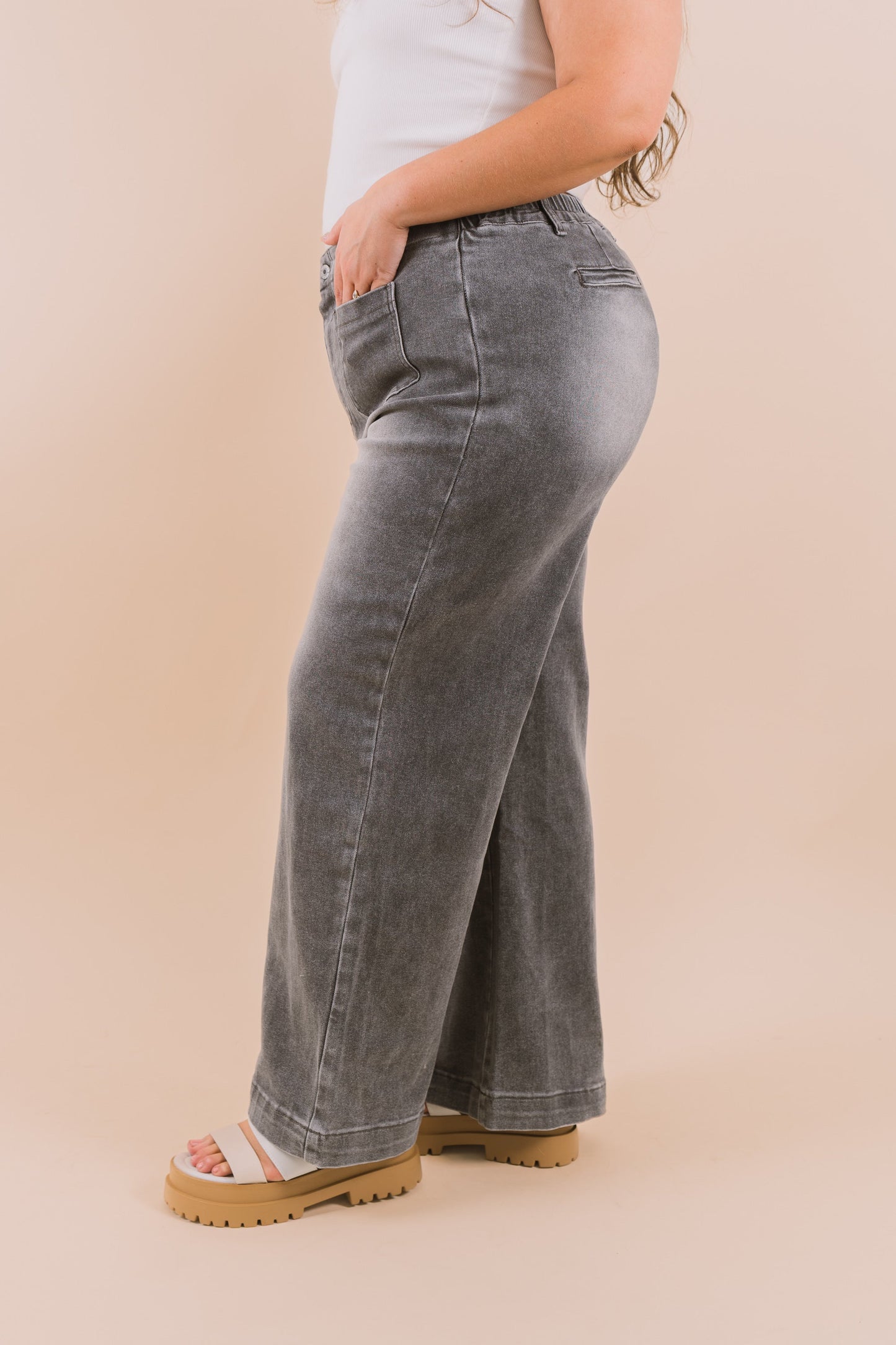 PLUS SIZE - Don't Stop Movin' Pants - 2 Colors!