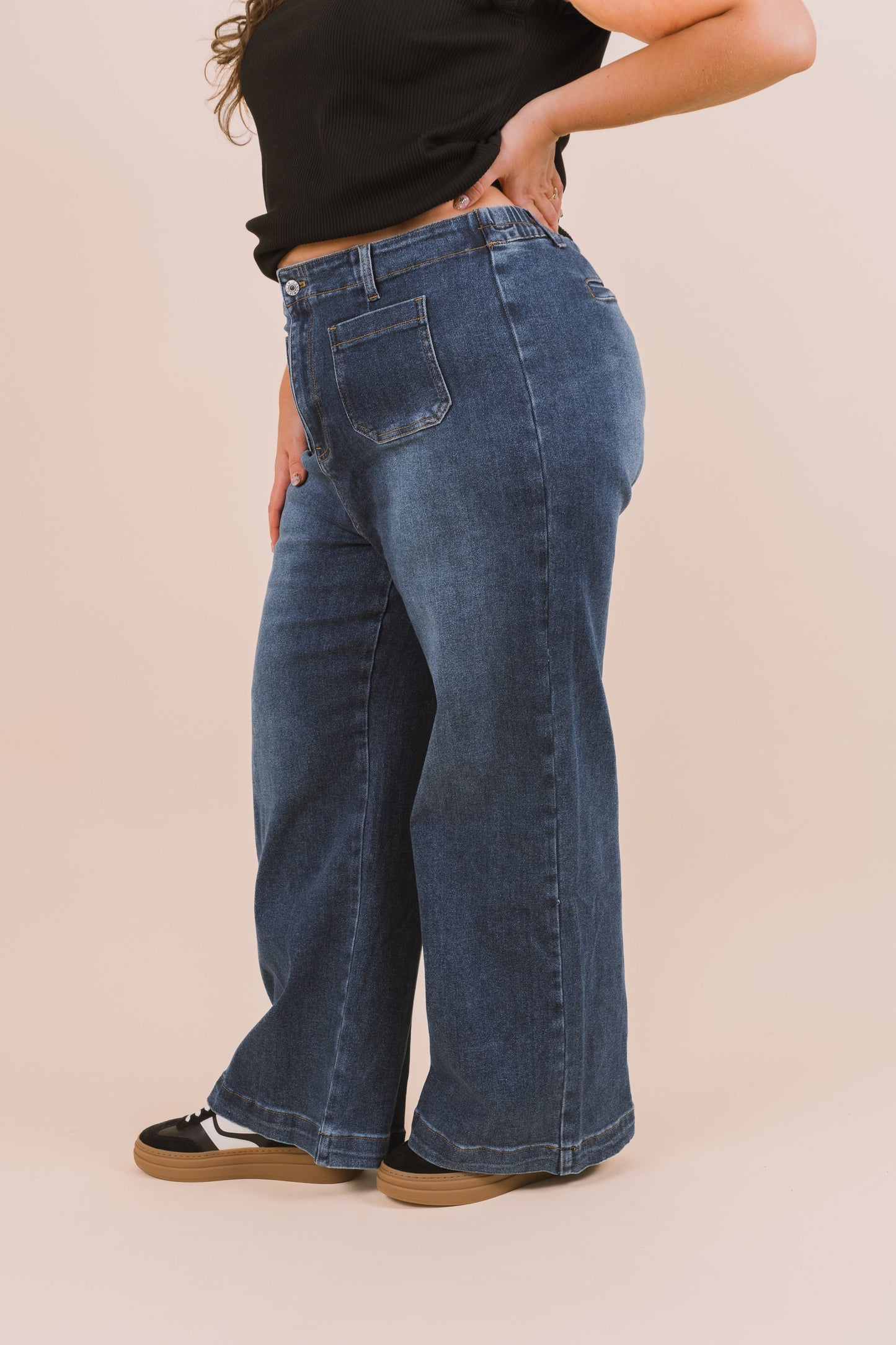 PLUS SIZE - Don't Stop Movin' Pants - 2 Colors!