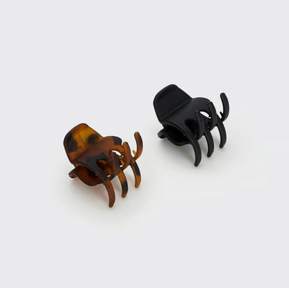 KITSCH -Eco-Friendly Medium Claw Clips 2pc Set - Black