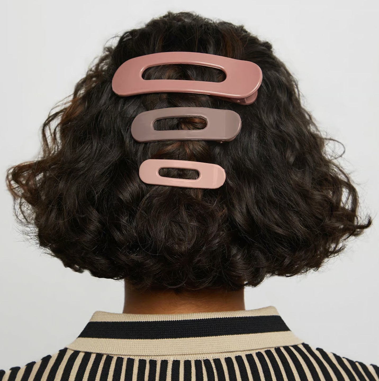 KITSCH - Flat Lay Claw Clip 3pc Flat - Terracotta