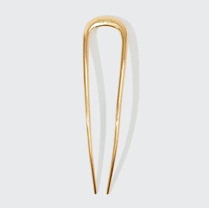 KITSCH - Metal Enamel French Hair Pin - Gold