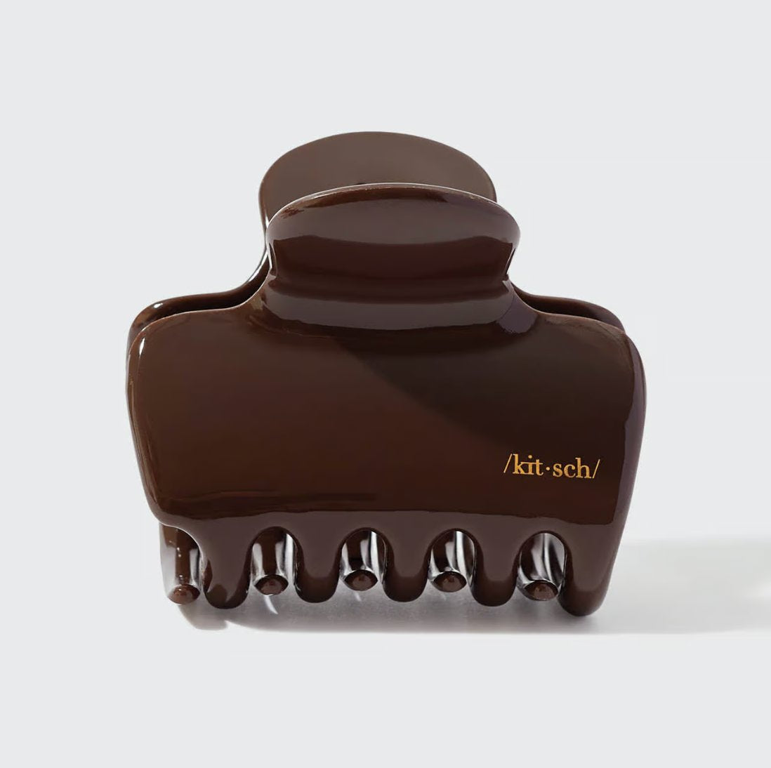 KITSCH - Recycled Plastic Puffy Cloud Clip - Chocolate