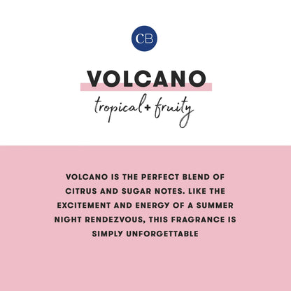 CAPRI BLUE - Volcano Pattern Printed Play Travel Tin Candle, 8.5 oz