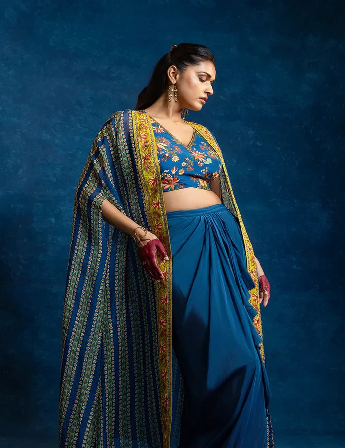 Aarani Drape Skirt Set
