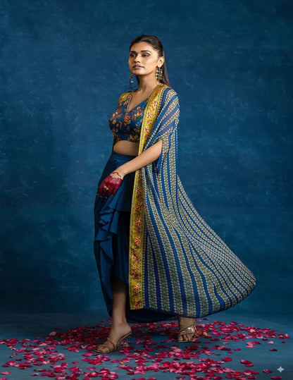 Aarani Drape Skirt Set