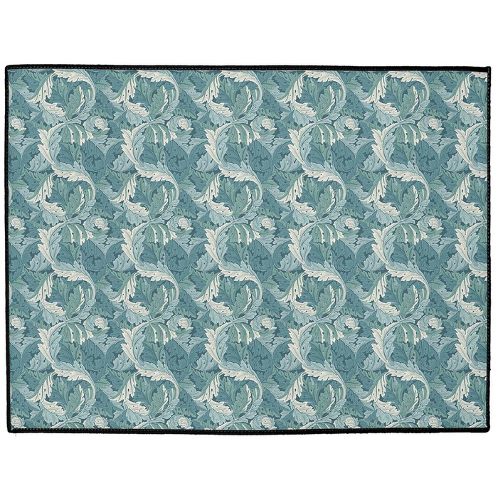 Acanthus Indoor/Outdoor Floor Mat William Morris Blue Teal